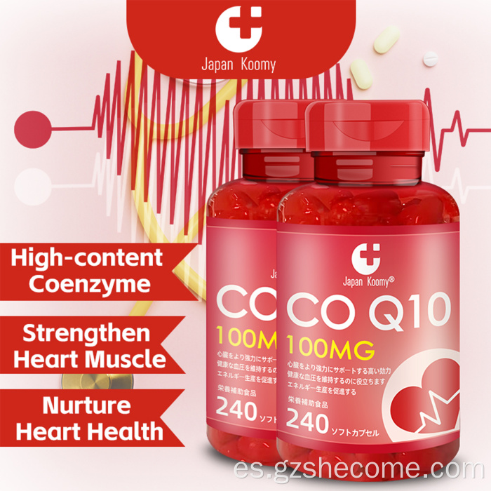 Shecome CoQ10 Softgels Soporte celular para la salud del corazón